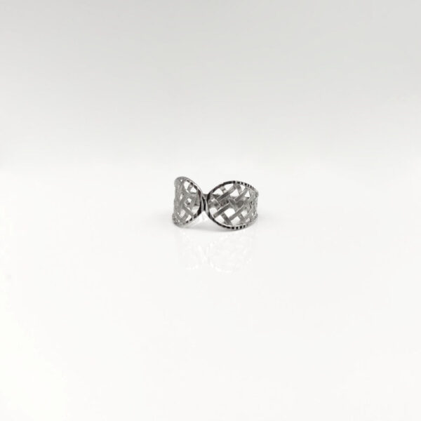 Sortija Filigrana Oro blanco 18k - Imagen 3