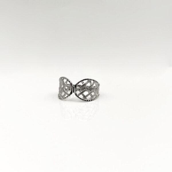 Sortija Filigrana Oro blanco 18k - Imagen 2