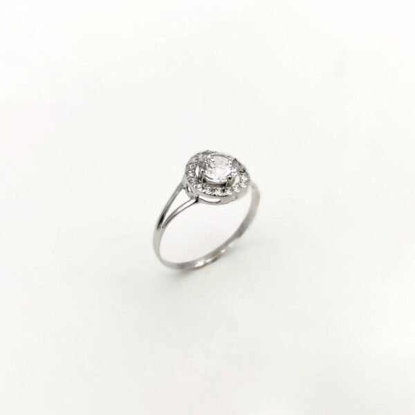 Sortija Circulo Oro Blanco 18 k - Imagen 3