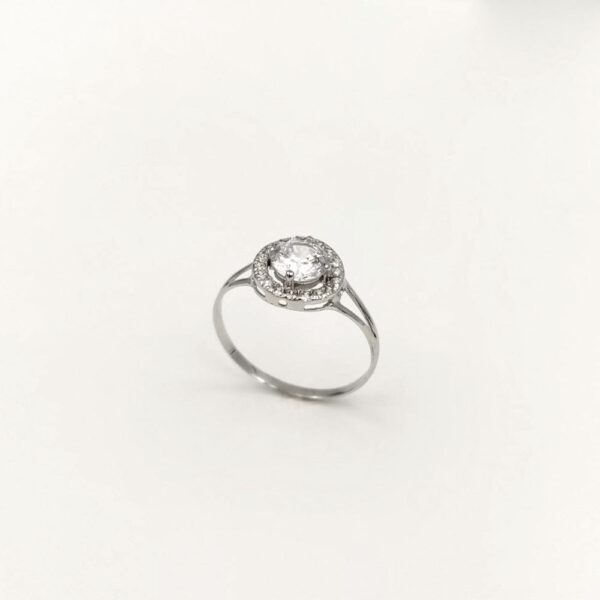 Sortija Circulo Oro Blanco 18 k - Imagen 2