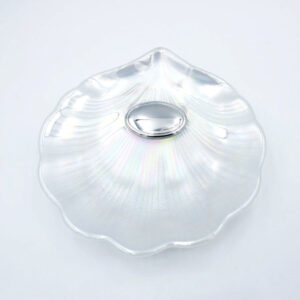 Concha Bautismal en Nácar y Placa Bilaminada en Plata