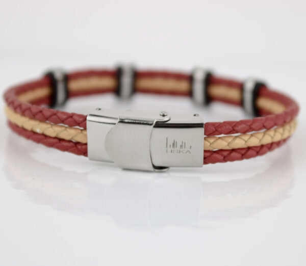 Pulsera Acero y Cuero Liska 845BR919 - Imagen 2