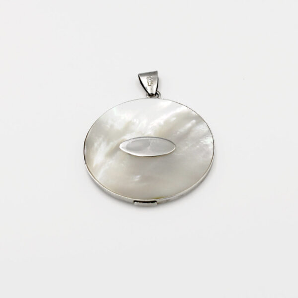 Colgante del Amor en Nacar y Plata Ley 925 Rodiada