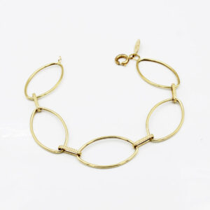 Pulsera Oro 18 k eslabones ovalados