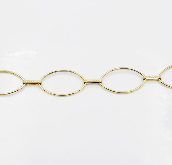 Pulsera Oro 18 k eslabones ovalados - Imagen 2