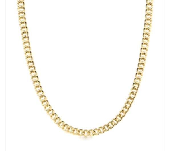 cadena oro 18k modelo barbada 50 cm larga