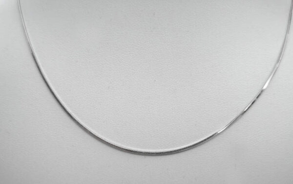Cadena Serpiente en Oro Blanco 18 k. 40cm
