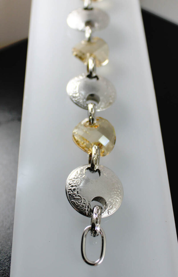 Pulsera Plata y Cristal Swarovski - Imagen 2