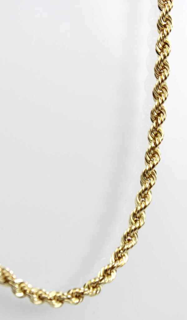 Cordón Salomónico 4mm En Oro 18K. 60 cm