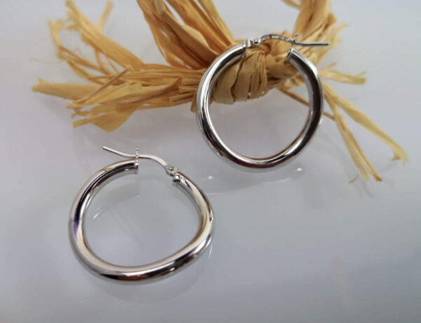 Aros de tubo con curva.Plata Ley