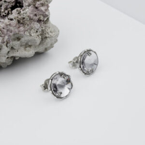 pendientes plata, pendientes con piedras cristal swarovski, pendientes mujer, pendientes señora