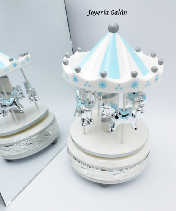 Carrusel musical celeste de Bebé en Plata de Ley