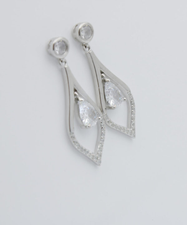 Pendientes Silver Díez en Plata Ley Rodiada y Circonitas PE5327