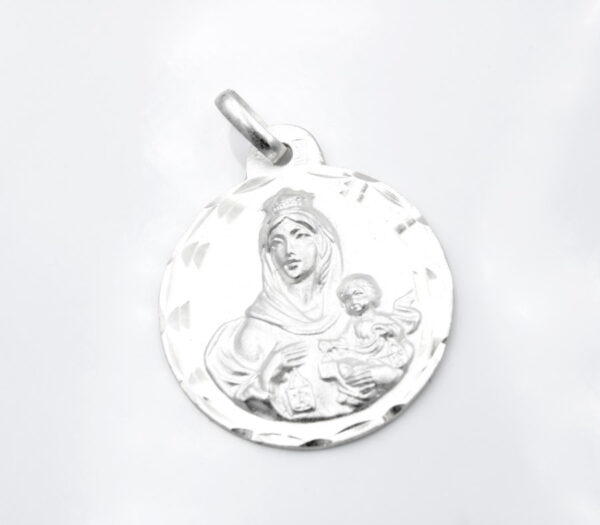 Medalla Virgen Del Carmen en Plata Ley