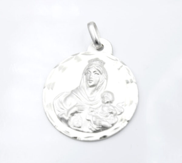 Medalla Virgen Del Carmen en Plata Ley