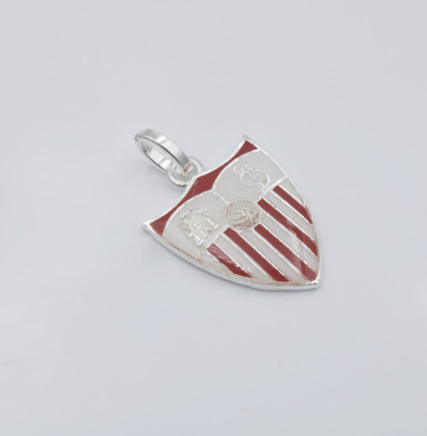 Medalla Escudo Sevilla F. C. en Plata Ley 925 color