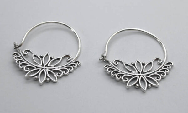 Aros filigrana en Plata ley 925 - Imagen 2