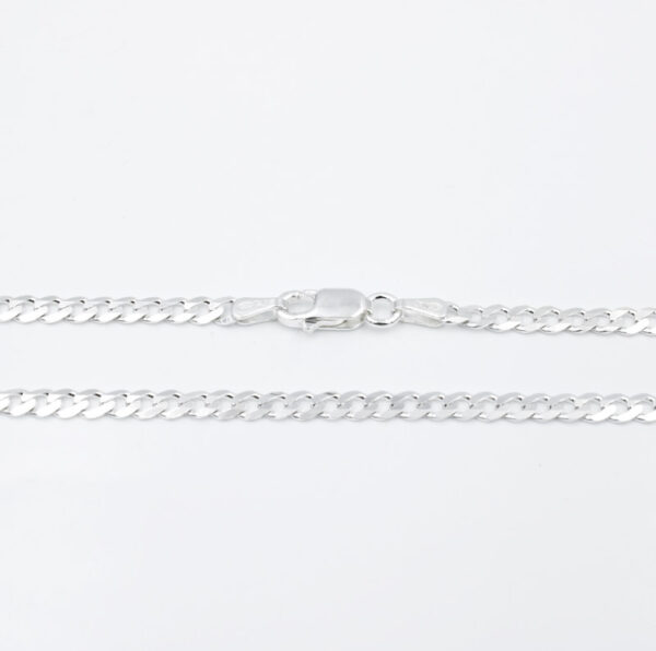 Cadena plata ley 925 modelo barbada