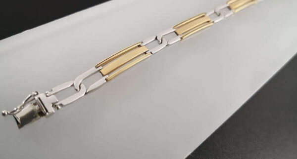 Pulsera de Oro 18k bicolor 010200551 - Imagen 2