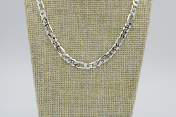 Cadena Fígaro Plata de Ley 925. 60 cm - Imagen 4