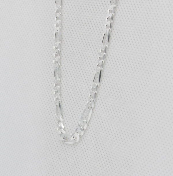 Cadena Fígaro Plata de Ley 925. 60 cm - Imagen 2