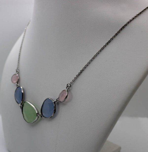 Gargantilla de Plata Colores Pastel - Imagen 2