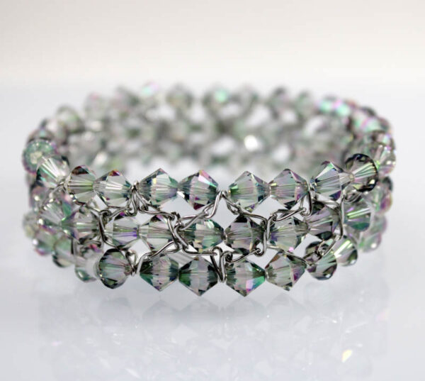 Pulsera en Plata Ley con piedras Cristal Swarovski - Imagen 4