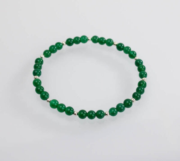 Pulsera de Plata y Ágata verde