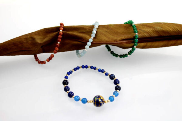 Pulsera de Plata y Ágata verde - Imagen 2