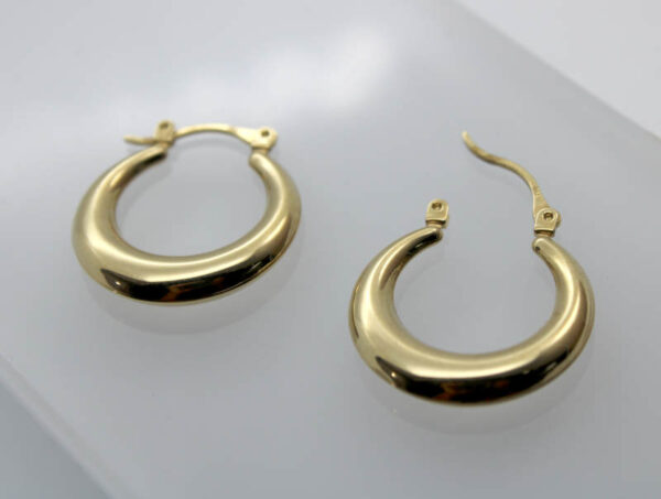 Pendientes de Oro Argollas - Imagen 2