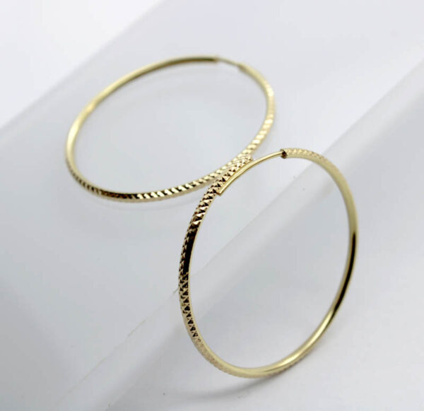 Argollas. Aros labradas en Oro 18 k - Imagen 3