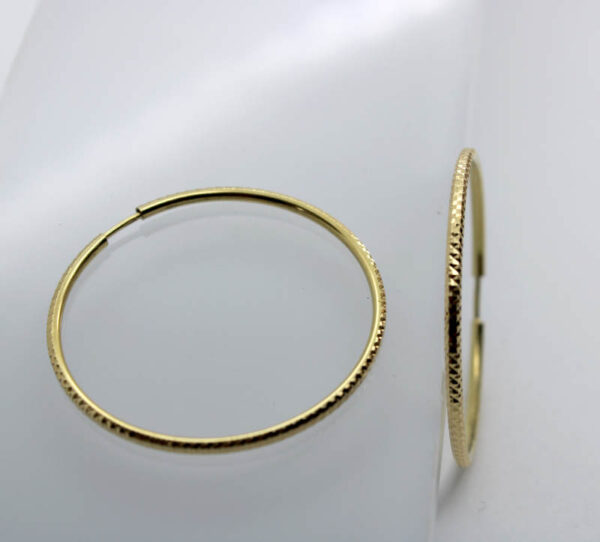 Argollas. Aros labradas en Oro 18 k - Imagen 2