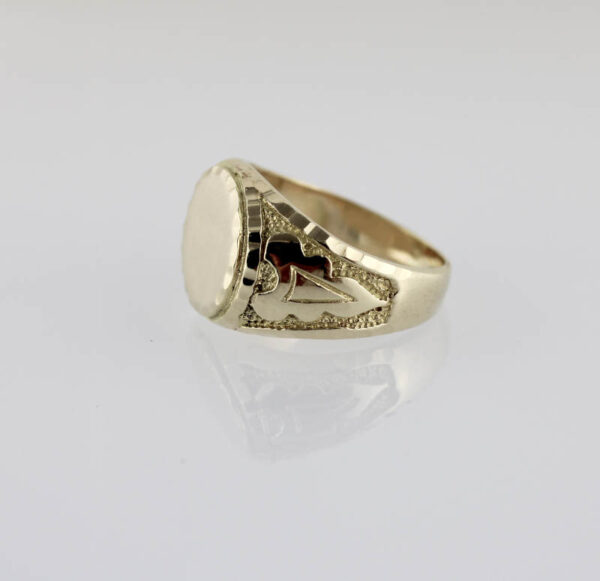 Sello  Oro 18k 750 mls redondo. hombre - Imagen 2