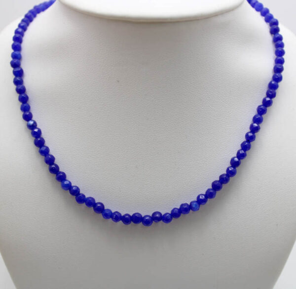 Collar de Plata Piedras Jade azul