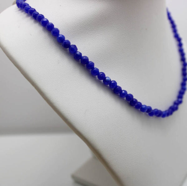 Collar de Plata Piedras Jade azul - Imagen 2