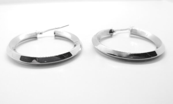 Aros con forma en Plata Ley rodiada - Imagen 2