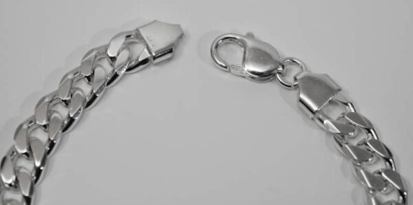Pulsera  Barbada maciza Plata ley 925 - Imagen 2