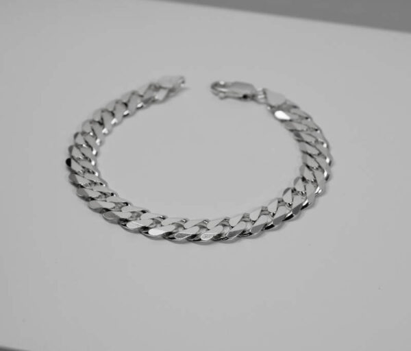 Pulsera de Plata Barbada Plana