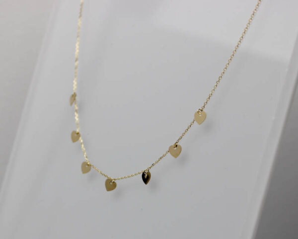 Gargantilla de Corazones en Oro 18k