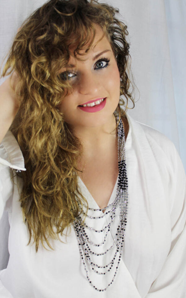 Collar Neramarena 8 Hilos Piedras Onix
