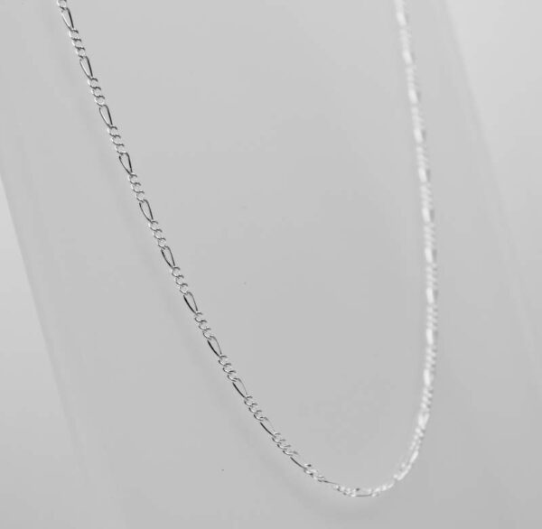 Cadena modelo Fígaro en Plata Ley 925. 50 cm - Imagen 3
