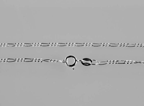 Cadena modelo Fígaro en Plata Ley 925. 50 cm - Imagen 2