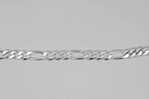 Pulsera Fígaro en Plata Ley 925 - Imagen 2