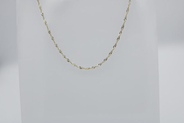 Cadena Singapur en Oro 18K. 50 cm