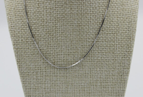 Cadena Serpiente en Oro Blanco 18 k. 40cm - Imagen 3