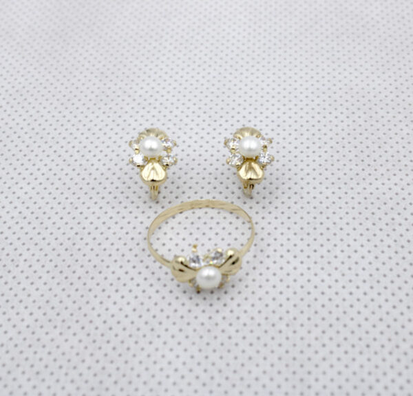 Juego Comunión perlas cultivadas en Oro 18k - Imagen 3