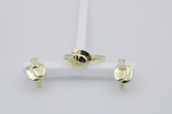 Juego Comunión en Oro 18k y Circonitas - Imagen 5