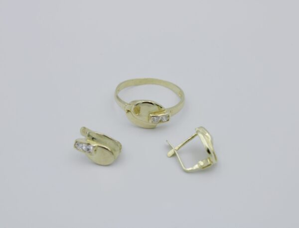 Juego Comunión en Oro 18k y Circonitas - Imagen 2