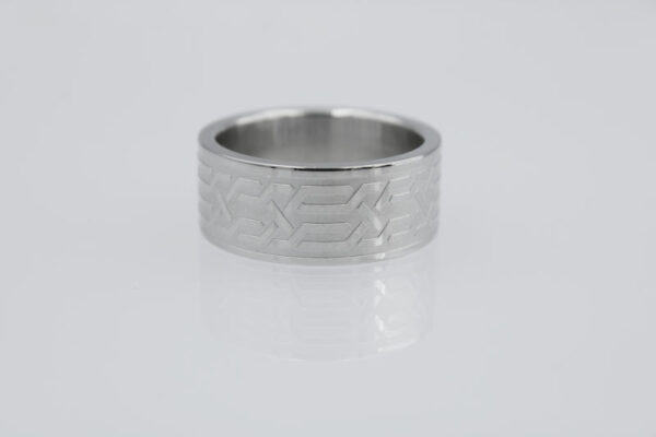 Sortija de Acero 10mm Hombre