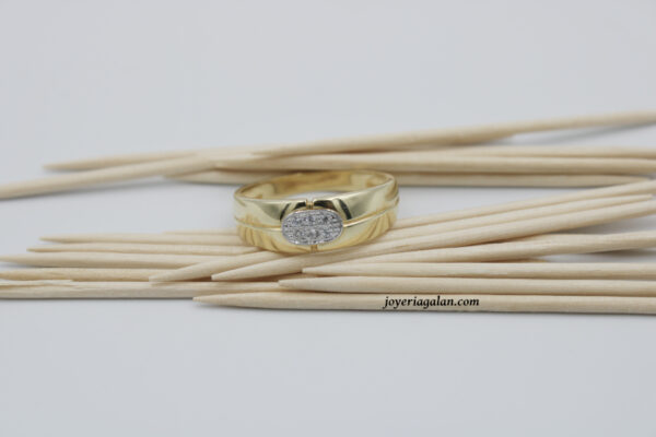 Sortija Oro 18k y Piedras Circonitas - Imagen 4